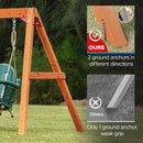 Dolphin Playground 5 in 1 Multifunction Toddler Swing Sets for Backyard, Outdoor Playset with Baby Swing, Outdoor Table, Blackboard, Slide, and Rock Climbing Wall,Toddler Swing Sets Ages 18mo to 4yrs-7