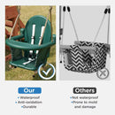 Dolphin Playground 5 in 1 Multifunction Toddler Swing Sets for Backyard, Outdoor Playset with Baby Swing, Outdoor Table, Blackboard, Slide, and Rock Climbing Wall,Toddler Swing Sets Ages 18mo to 4yrs-8